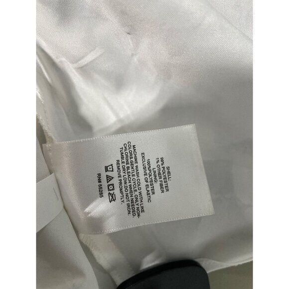 Express Blouse Size XL Smocked Floral Metallic 3/4 Sleeve Ruffle Romantic Blue - Picture 8 of 10